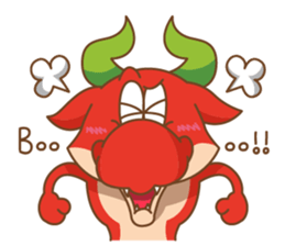 Happy Go Lucky Dragon Sticker(English) sticker #9843906