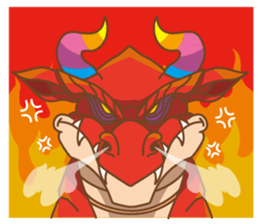Happy Go Lucky Dragon Sticker(English) sticker #9843907