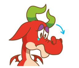 Happy Go Lucky Dragon Sticker(English) sticker #9843909