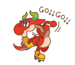 Happy Go Lucky Dragon Sticker(English) sticker #9843910