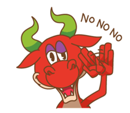 Happy Go Lucky Dragon Sticker(English) sticker #9843912