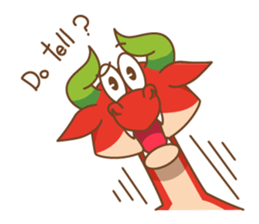 Happy Go Lucky Dragon Sticker(English) sticker #9843922