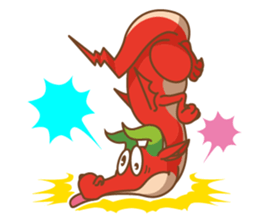 Happy Go Lucky Dragon Sticker(English) sticker #9843927