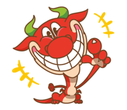 Happy Go Lucky Dragon Sticker(English) sticker #9843928