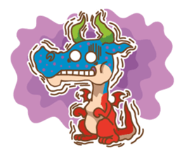 Happy Go Lucky Dragon Sticker(English) sticker #9843929