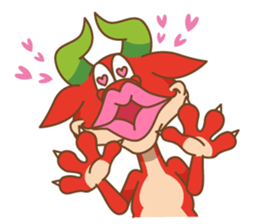 Happy Go Lucky Dragon Sticker(English) sticker #9843930