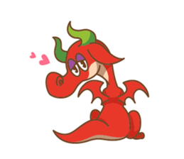 Happy Go Lucky Dragon Sticker(English) sticker #9843934