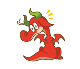 Happy Go Lucky Dragon Sticker(English) sticker #9843935