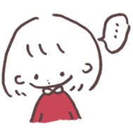 heart warming girl & rabbit 1 sticker #9843989