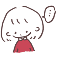 heart warming girl & rabbit 1 sticker #9843989