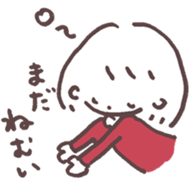 heart warming girl & rabbit 1 sticker #9843993