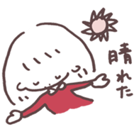 heart warming girl & rabbit 1 sticker #9844001