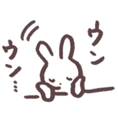 heart warming girl & rabbit 1 sticker #9844011