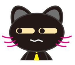 BLACK CAT Businessmen sticker #9844026