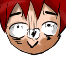 Hard working boy sticker #9844148