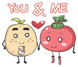 Potato Loves Tomato sticker #9844412
