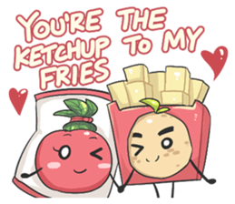 Potato Loves Tomato sticker #9844415