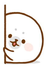 fluffy baby seals sticker #9844738