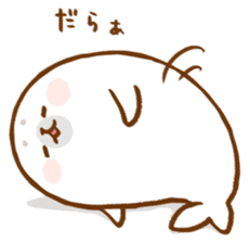 fluffy baby seals sticker #9844746