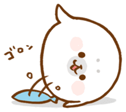 fluffy baby seals sticker #9844768
