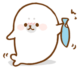 fluffy baby seals sticker #9844771