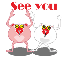 Round monkey sticker #9845335