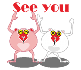 Round monkey sticker #9845335