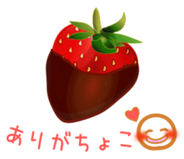 Chocolate and Valentine sticker #9845783