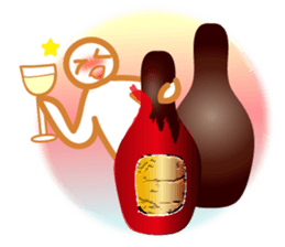 Chocolate and Valentine sticker #9845794