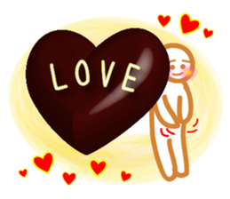 Chocolate and Valentine sticker #9845807