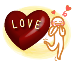 Chocolate and Valentine sticker #9845811