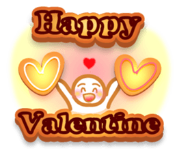 Chocolate and Valentine sticker #9845812