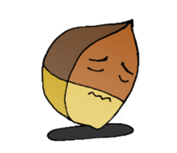 funny chestnut sticker #9846383