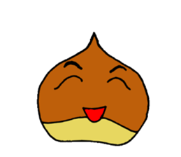 funny chestnut sticker #9846389