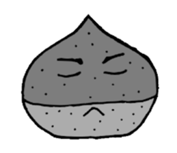 funny chestnut sticker #9846393