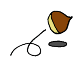 funny chestnut sticker #9846395