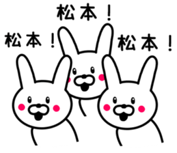 Rabbit To MATSUMOTO sticker #9847390