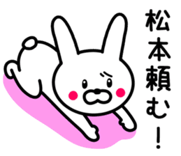 Rabbit To MATSUMOTO sticker #9847392