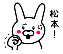 Rabbit To MATSUMOTO sticker #9847394