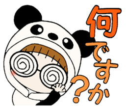 Hawaiian Girl ocyame costume Hen 2 sticker #9848303