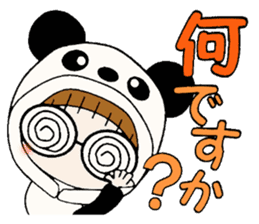 Hawaiian Girl ocyame costume Hen 2 sticker #9848303