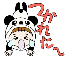 Hawaiian Girl ocyame costume Hen 2 sticker #9848306