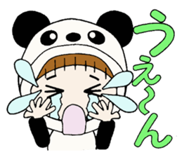 Hawaiian Girl ocyame costume Hen 2 sticker #9848311