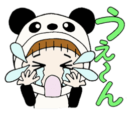 Hawaiian Girl ocyame costume Hen 2 sticker #9848311