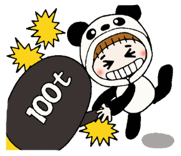 Hawaiian Girl ocyame costume Hen 2 sticker #9848313