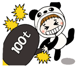 Hawaiian Girl ocyame costume Hen 2 sticker #9848313