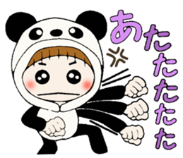 Hawaiian Girl ocyame costume Hen 2 sticker #9848315