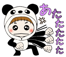 Hawaiian Girl ocyame costume Hen 2 sticker #9848315