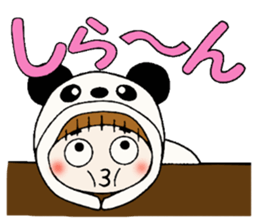 Hawaiian Girl ocyame costume Hen 2 sticker #9848321