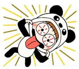 Hawaiian Girl ocyame costume Hen 2 sticker #9848322